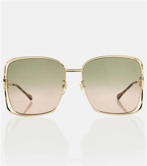 gucci sunglasses gg0170s|gucci oversized square sunglasses.